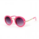 A04 retro round frame metal toad mirror sunglasses for boys and girls