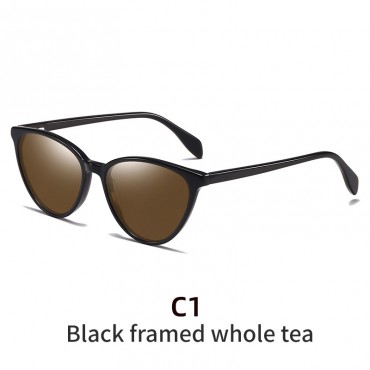 European and American personalized trendy cat-eye polarized sunglasses