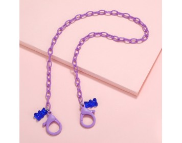 Best Chain for Stained Glass - Bear Doll Neck Hanging Eyeglass Chain