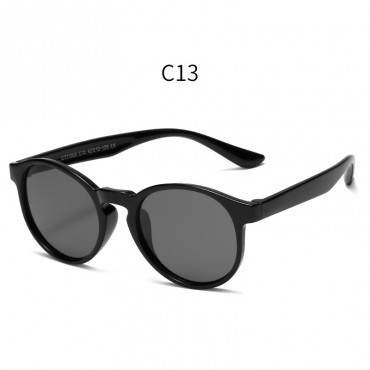 KS230411 Kids Comfortable Sunglasses Strong Black Frame New Baby Polarized Glasses