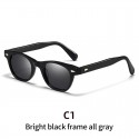 S202309 Cross border fashion retro men's square frame polarized sunglasses