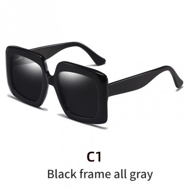 New European and American fashionable square personalized polarized sunglasses