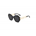 S230307 round chain frame sunglasses