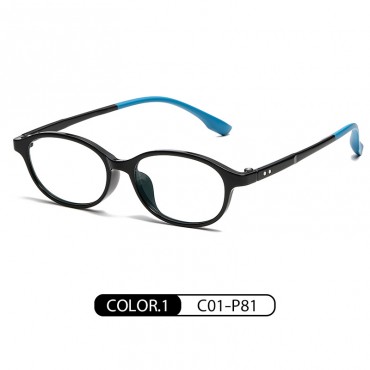 KOF230213 Oval Youth Anti-Blue Light Prescription Optical Glasses
